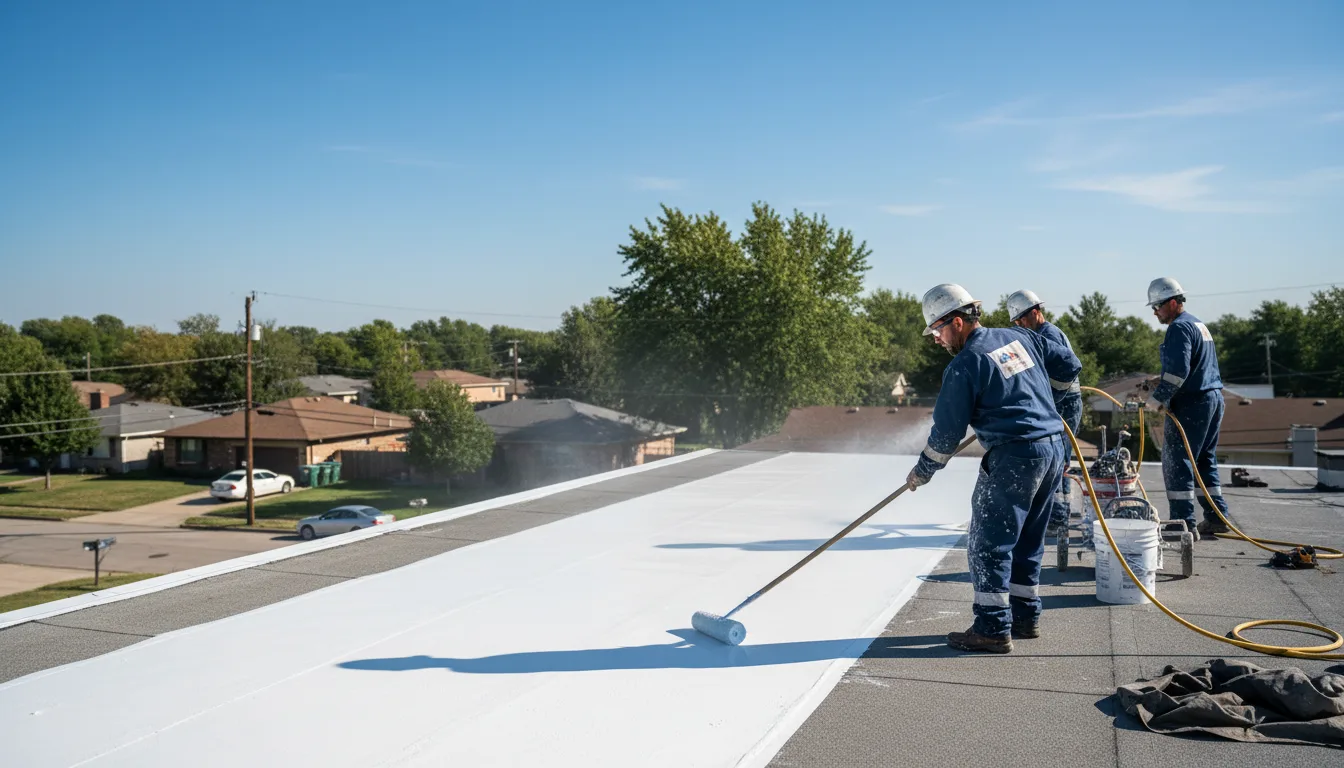 Commercial roof coating in Hampton Bays, NY near me